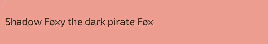 Shadow Foxy the dark pirate Fox